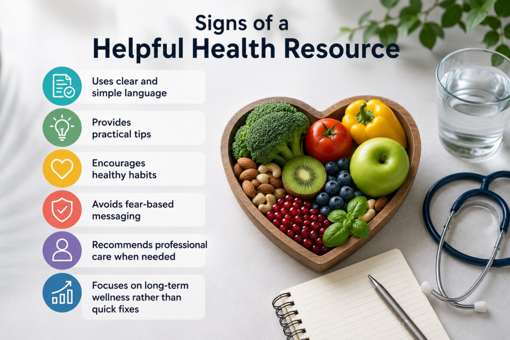 Signs of a Helpful Health Resource