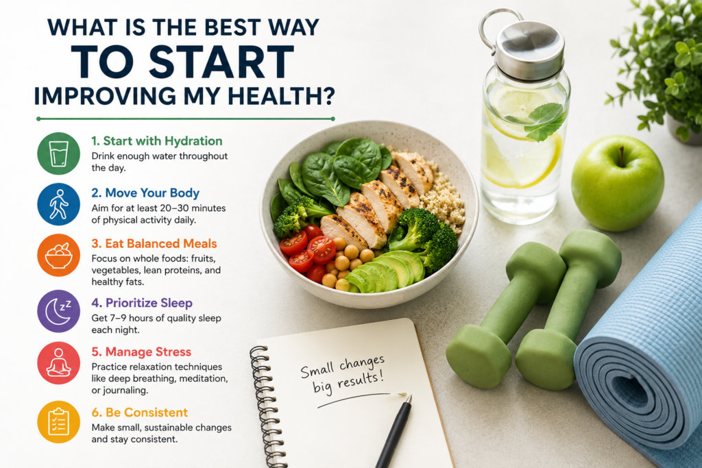 What is the best way to start improving my health